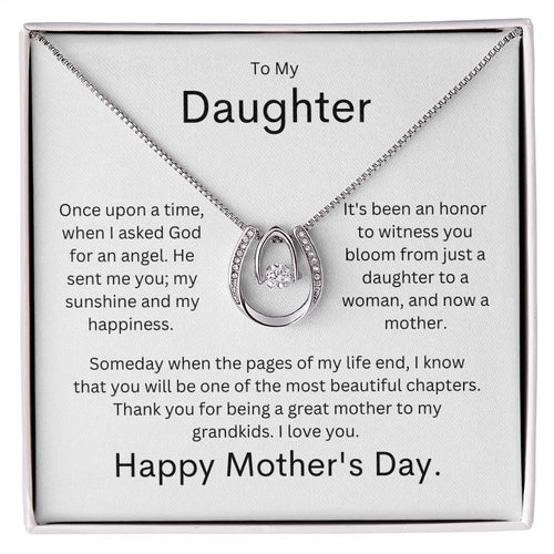To My Daughter | God For An Angel |Lucky In Love Necklace
