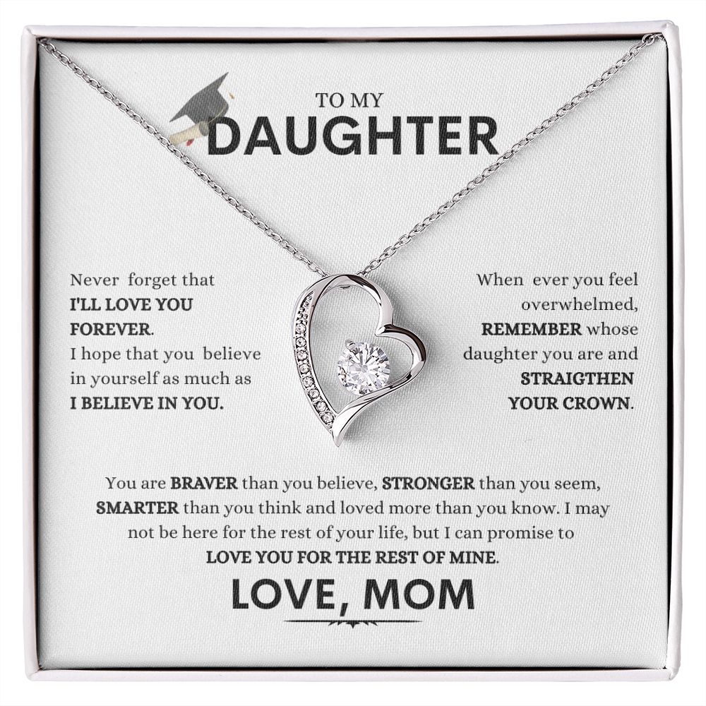 To My Daughter | I Believe in You | Forever Love Necklace
