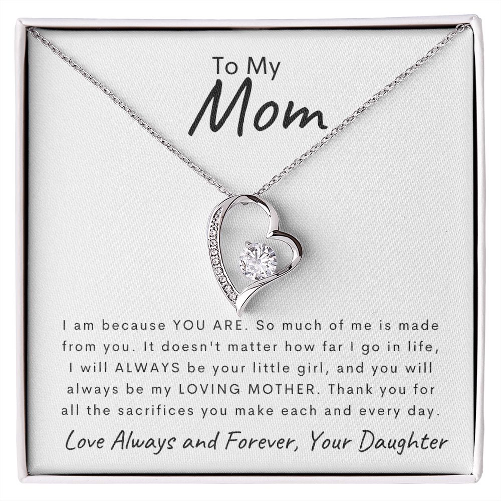 To My Mom | I will always be your little girl | Forever Love Necklace